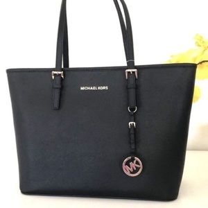 Michael Kors Black Leather Tote